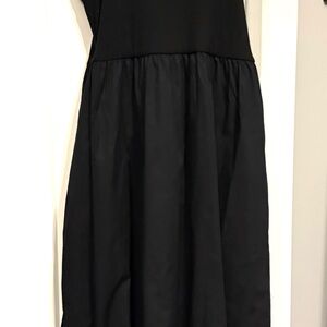Black Sleeveless racerback maxi Dress